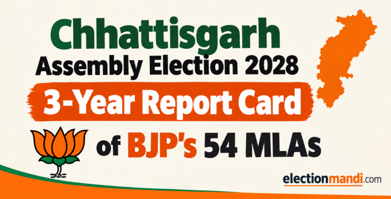 Chhattisgarh Assembly Election 2028: 3-Year Report Card of BJP’s 54 MLAs